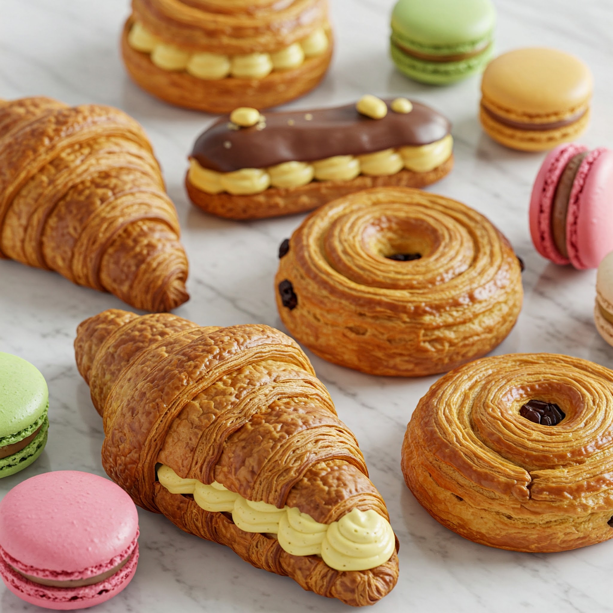 A selection of pastries